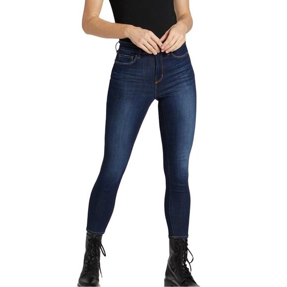 L'AGENCE jeans Margot High-Rise Skinny Jeans 25”NEW baltic blue denim - Picture 1 of 10